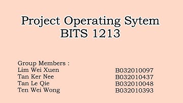 Project Operating System Part 1 & 2