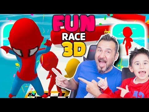 HORON TEPEN SPIDERMAN SURVIVOR PARKURUNDA! | EGEMEN KAAN İLE FUN RACE 3D OYNUYORUZ