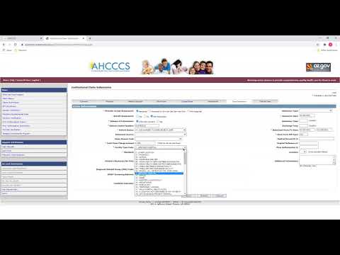 Institutional Claims (UB-04) - Submitting Institutional Claims on the AHCCCS Online Provider Portal