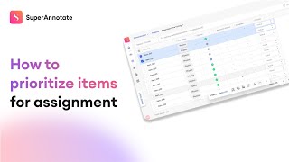 How to prioritize items for assignment