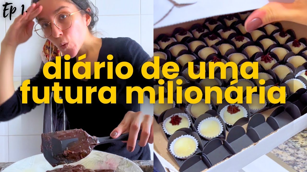 Diário de uma futura milionária Ep1: contagem de estoque, fazendo brigadeiros, errando o ponto...