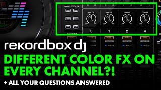Rekordbox Tip: Different Color FX On Every Channel! + Your DJing Questions Answered