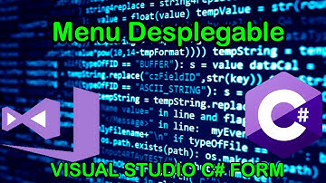 Menu Desplegable con Visual Studio C# Form