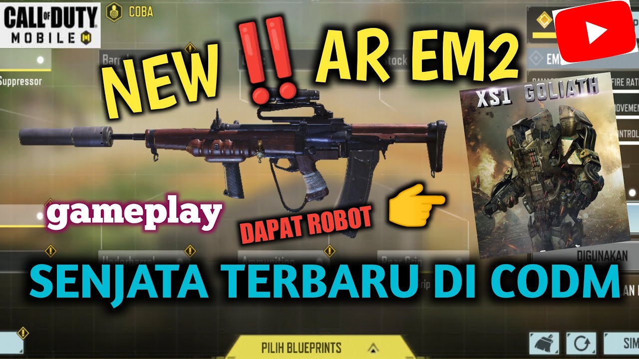 SENJATA AR TERBARU‼️ DI CODM EM2 WORTH IT KAHH..⁉️#codm #senjatabaru ...
