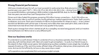 Lyft CEO David Rysher letter to shareholders April 2024