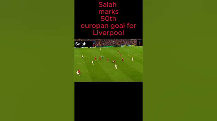 Salah makes it 50 European goals for Liverpool #salah #liverpoolfc #uefachampionsleague #shorts