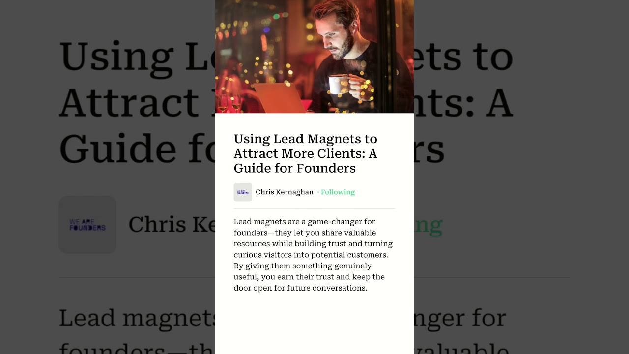 Stop Wasting Traffic: The Lead Magnet Secret 🚀 