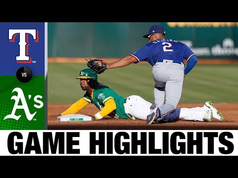 Rangers vs. A's Game Highlights (7/23/22) | MLB Highlights
