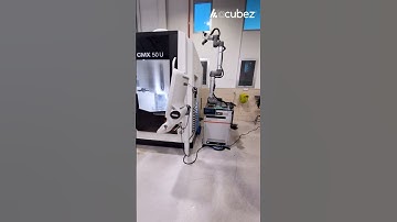 Three Acubez automation platforms tending @DMGMORI CMX 50U machines #robotics #cnc