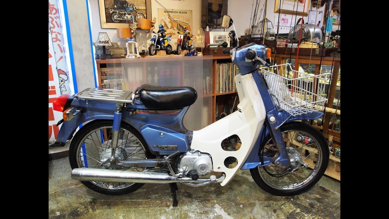 85製スーパーカブスーパーカスタム-シャトルブルーメタリックS-C50始動