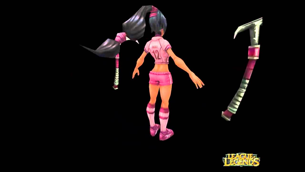 All-Star Akali 3D Model and Splash Art - YouTube.