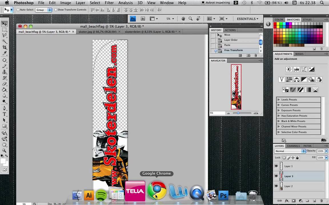 Original skola "beachflag"