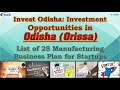 Investment opportunities in odisha orissa