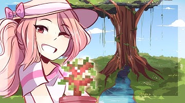 building a massive minecraft tree for #teamtrees