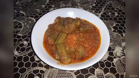 Okra my way with tomato sauce, amazing and easy recipe