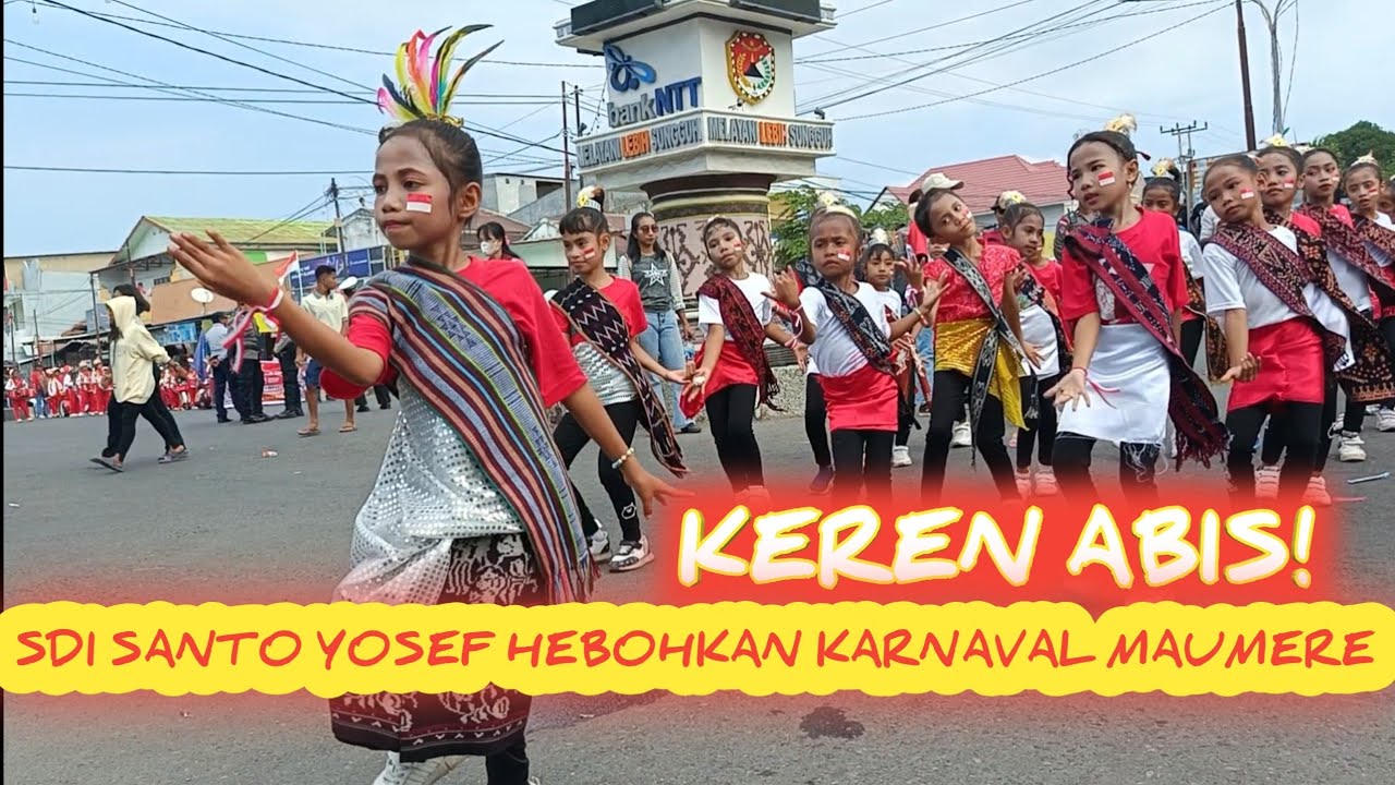 Keren Abis! SDI Santo Yosef Maumere Hebohkan Karnaval Maumere