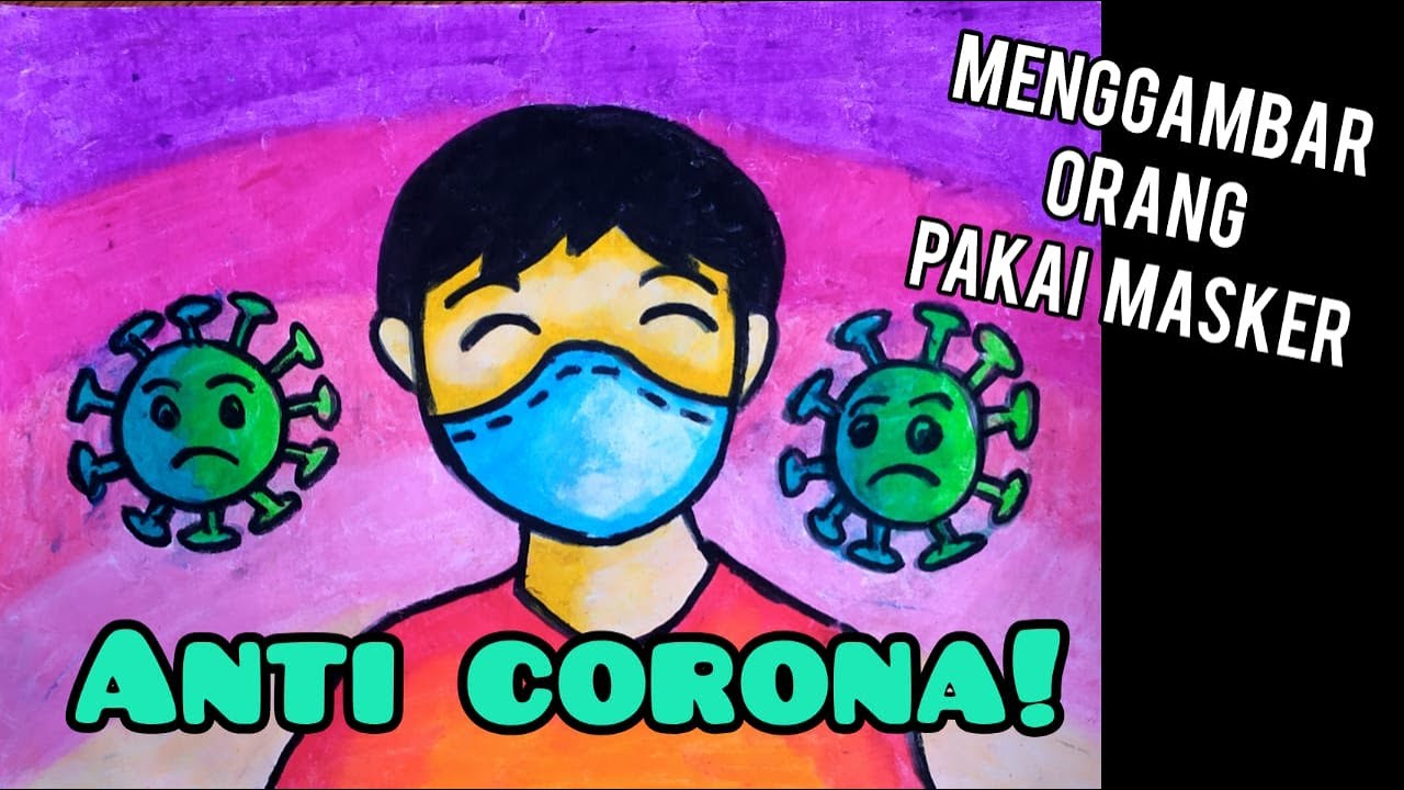 BELAJAR MENGGAMBAR ORANG PAKAI MASKER ANTI CORONA Bersama Kak Yudha YouTube