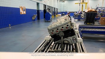 AGV Compact Tugger at AER - Off-the-shelf AGVs for engine manufacturing (Dematic)