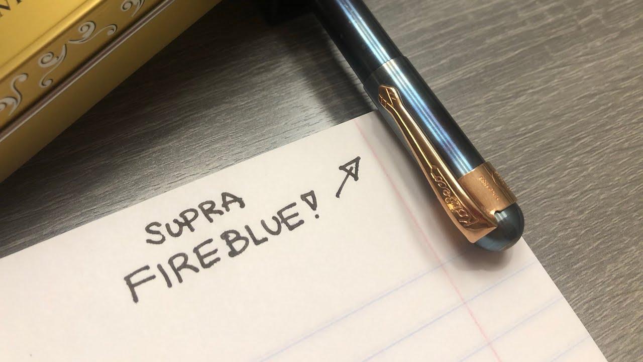 Kaweco Supra Fireblue Fountain Pen First Impressions and Thread Squeak Fix
