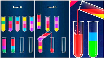 Color Sort Puzzle Gameplay 3 , Android Games ios Walkthrough Simulator Think Brain