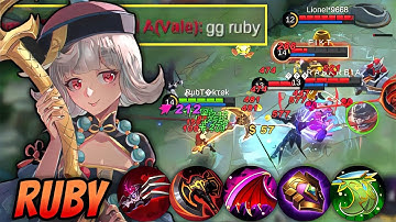 Musuh Kena Mental Ketemu Ruby | Build Ruby Tersakit 2022 | Top 1 Global Ruby - MLBB