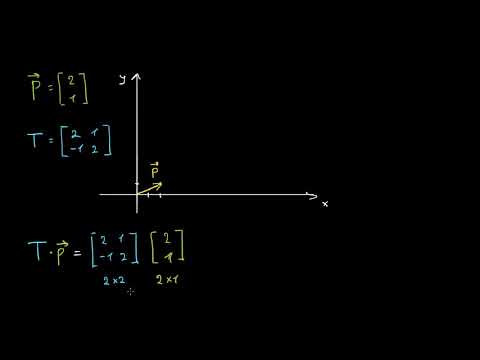 ვექტორების გარდაქმნა მატრიცების გამოყენებით