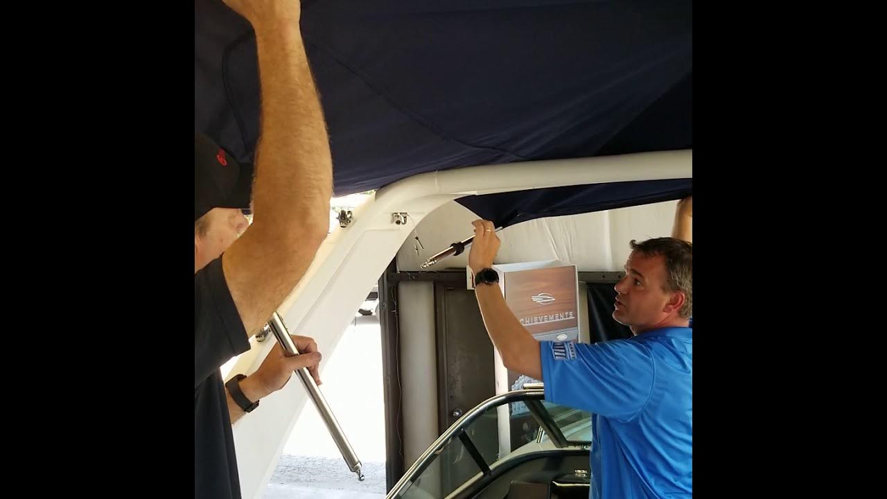 2019 Chaparral Bimini Top Deploy YouTube