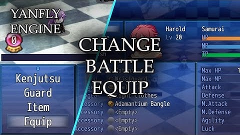 YEP.83 - Change Battle Equip - RPG Maker MV