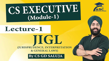 JIGL Class 1  I CS Executive Group  1 I December 2022 Attempt I CS GD SALUJA