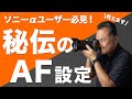 【オートフォーカス設定】狙いどおりにピントを合わせる方法【Sony α7 Ⅳ、α7S III、α7R Ⅳ、α7C、α1、α9対応、2022年版】