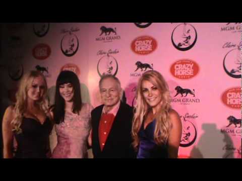 Playboy Legend Hugh Hefner in Las Vegas with 3 Playmates & Holly Madison 2010