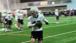 Miami Hurricanes Spring Practice April 2, 2026 WR drill