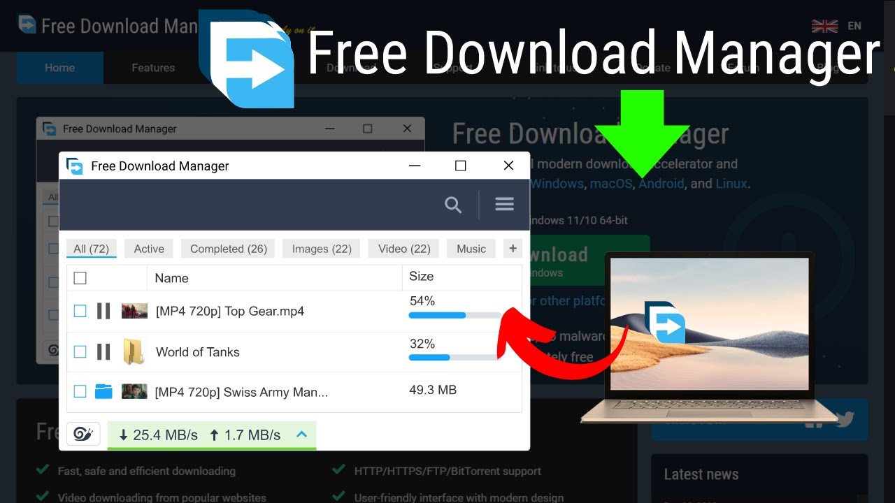 Download FDM Video Downloader 100% Free Now - Get FDM for Laptop & PC ...