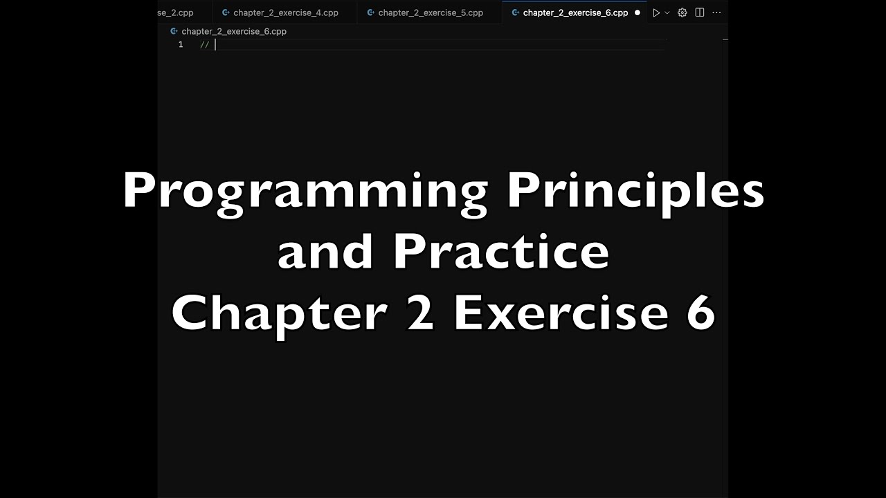 Programming Principles and Practice - Chapter 2 Exercise 6 - YouTube