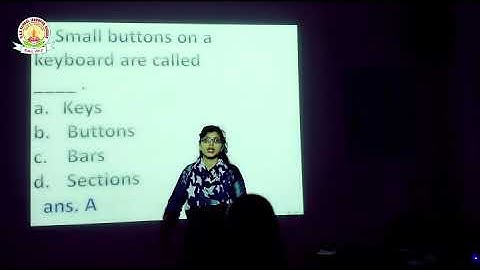 DAV SCHOOL TUTORIALS CLASS 1 SUBJECT COMPUTER MCQ REVISION BY  KHUSHI MISS