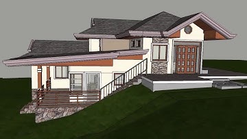 Sketchup Fly through Animation of a Split Level House