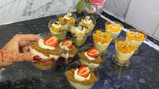Trifle shots | dessert recipe | mini dessert | party dessert #dessert #party #triflerecipe