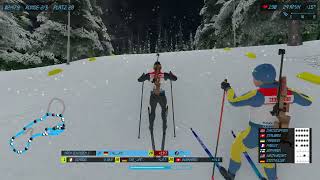 Liegenschießen geht schief im Sprint von Slowenien F70 NGL Biathlon