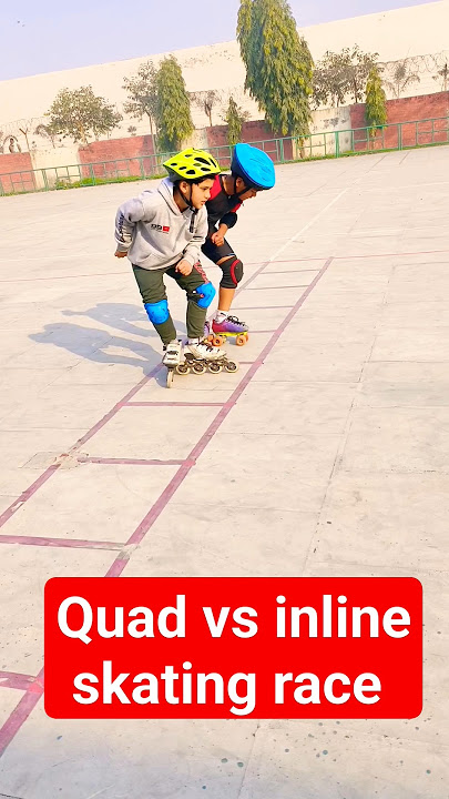 Quad vs inline skating race // #skating #skate #trending #youtube #skater