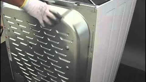 Frigidaire Affinity Dryer Serial Run 4D - Rear Panel