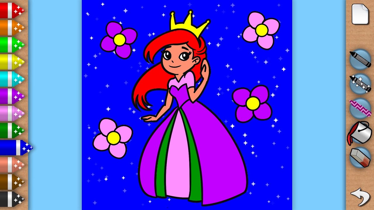 Sparkling Color Book App for Kids by TegTap