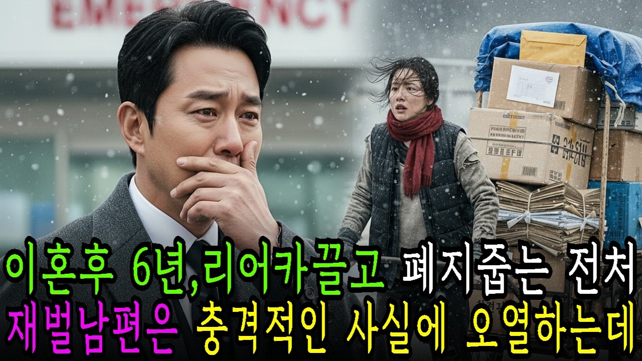 이혼후6년,리어카끌고 페지줍는전처.충격적인 진실에 재벌남편은 오열하는데...|인생사연|시니어사연|오디오북|노후사연