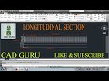 how to draw a longitudinal section of a road