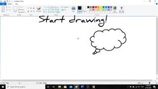 Writing calligraph in the Paint program screenshot 5