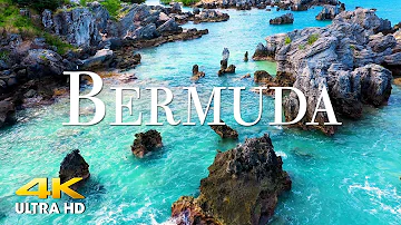 FLYING OVER BERMUDA (4K UHD) Beautiful Nature Scenery with Relaxing Music | 4K VIDEO ULTRA HD