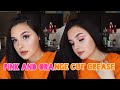 Orange and Pink Cut Crease
