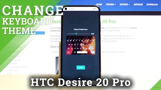 How to Personalize Keyboard in HTC Desire 20 Pro - Customize Keyboard Theme with Picture screenshot 3