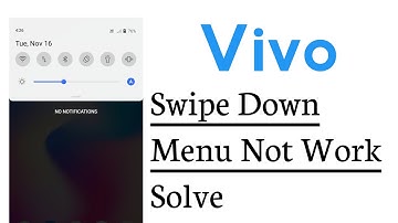 Vivo Swipe Down Notification Panel Not Working Problem Solve