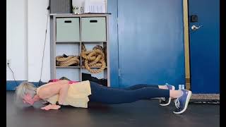 Push Up to Alternating Toe Touches