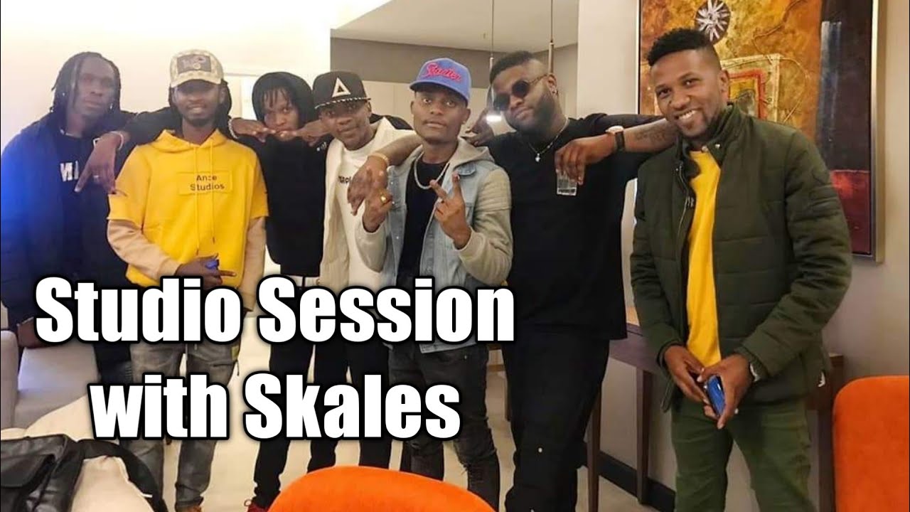 Studio session with Skales from Nigeria